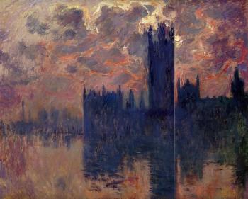 尅勞德 莫奈 Houses of Parliament, Sunset 尅勞德 莫奈 Houses of Parliament, Sunset